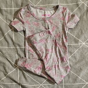 Penelope Mack Gray and Pink Ice Cream PJ Set
